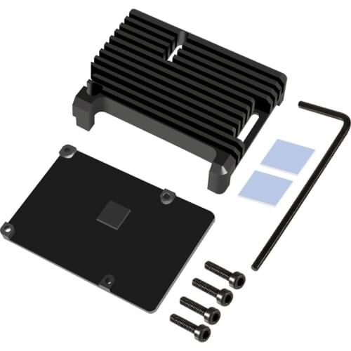 New Raspberry Pi 4 4B Metal Case Raspberry Pi Aluminum Alloy Case with Passive Cooling Case For Raspberry Pi 4/4B