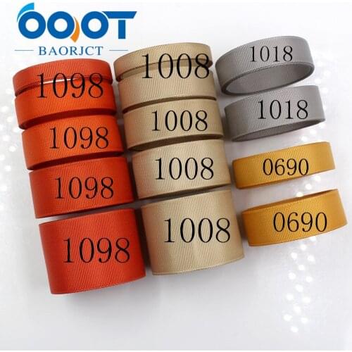 OOOT BAORJCT J-181007-L38mm,10 yards 10/16/20/25/38 mm Solid Color Ribbons Thermal transfer Printed grosgrain,gift packaging DIY