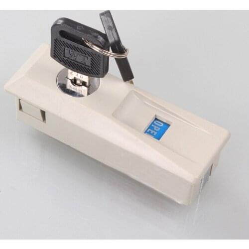 Plastic file cabinet lock with red and green instructions sliding door cabinet lock cabinet office cupboard hook lock KF806