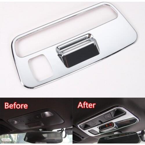 Fit For Chevrolet Camaro 2017+ Auto Car Roof Reading Light Lamp Decoration Frame Trim Sticker Car-styling Covers 3 Colors