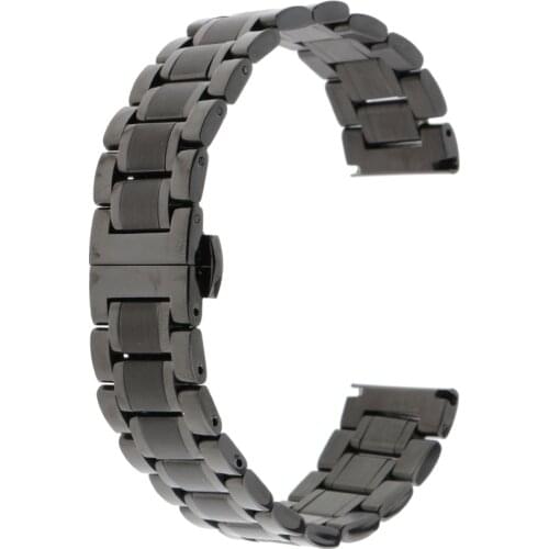 Quick Release Stainless Steel End Link Watchband Watch Bracelet Strap Replacement Butterfly Buckle Clasp