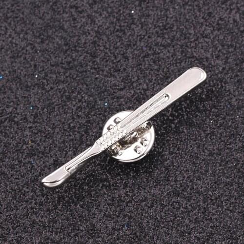 Silver Color Scalpel Brooches Pin the Doctor Knife Jewelry Gift for Surgeon/Nurse Medical/Chemistry Jewelry Brooches for Women