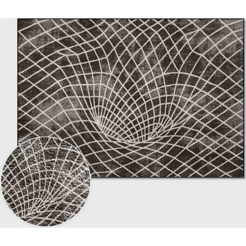 Modern Abstract Area Carpet Black and White Geometry Striped Carpets for Living Room Bedroom Area Rug Non-slip Kitchen Floor Mat