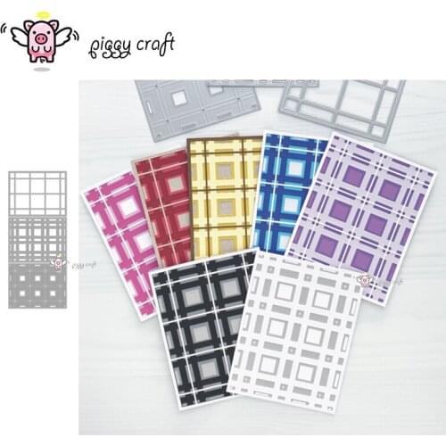 Piggy Craft metal cutting dies cut die mold 3D Rectangular frame Scrapbook paper craft knife mould blade punch stencils dies