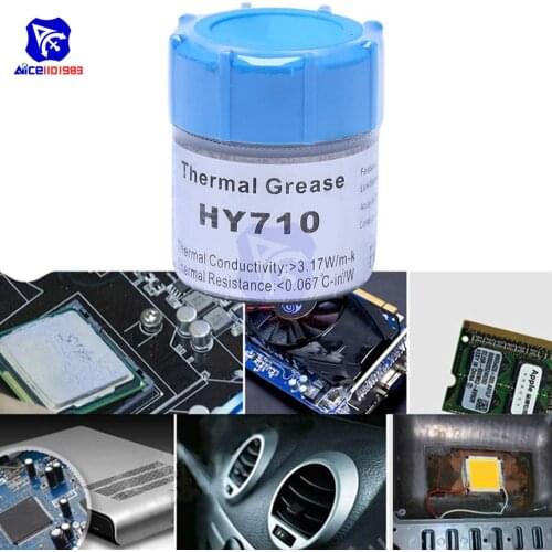 Diymore HY710 Low Resistance High Conductivity Thermal Grease Silicone Paste for CPU GPU LED Chips IC Compenents 20g