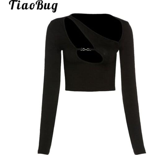 Женские укороченные футболки TiaoBug China At AliExpress