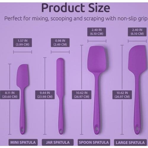 1pcs 27cm Kitchen Silicone Cream Butter Cake Spatula Batter Scraper Brush Butter Mixer Cake Brushes Baking Tool Kitchenware
