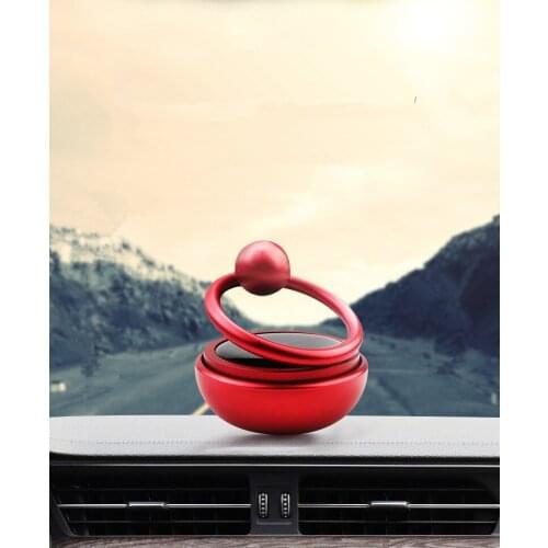 1PC Vehicle Perfume Solar Energy Automatic Rotary Car Perfume Car-style Air Auto Aromatherapy Flavoring Car Accessories OK 1137