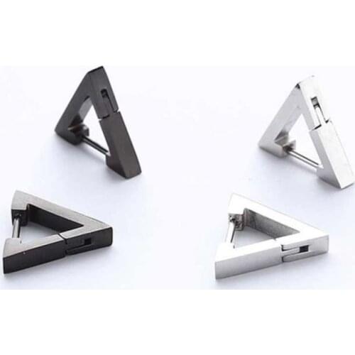 1PC Stainless Steel Stud Earrings for Women Small Simple Geometric Round Circle Heart Huggies Ear Studs Steampunk Accessories