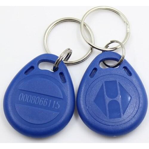 10pcs 125kHz RFID Proximity ID Token Tag Key Keyfobs Keychain Chain Plastic For Access System