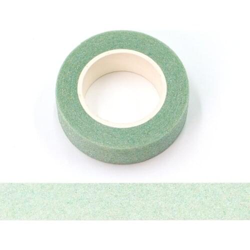 10pcs/Lot Mint Green powder Washy Tape Glitter Japanese Stationery 15mm* 5m Kawaii Paper Scrapbook Tools Decorative Tape Mask
