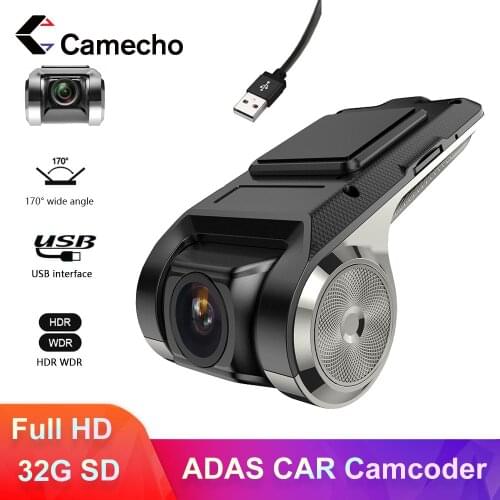 Camecho HD 720P Car Camera Video Recorder ADAS G-sensor Recorde Dash Camera For Android WiFi Recorder Dash Cam Car DVR Camera