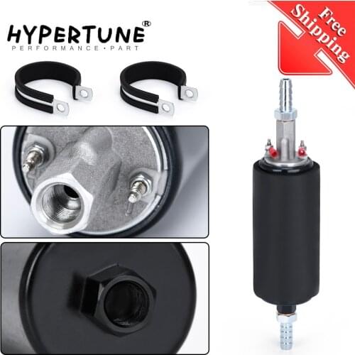 Free Shipping NEW ARRIVED Universal High Flow & Pressure External Inline 255LPH Fuel Pump GSL392 With Or Without Logo HT-FPB005