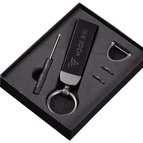 Motorcycle Embroidery Badge Keyring Keychain For Voge 500DS 300AC 500R 300R 650DS 500AC