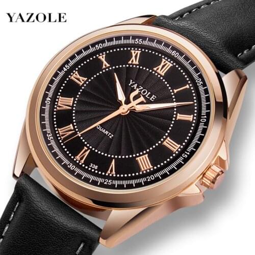 YAZOLE Watch Men Top Brand Luxury 2020 Quartz Leather Wristwatch Waches Men Sport Watch Man Clocks Hodinky Relogio Masculino
