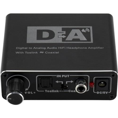 Digital to Analog Audio Converter HiFi RCA Amplifier Decoder Optical Coaxial New