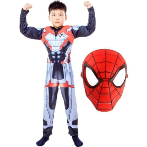 Childrens Halloween Superhero Costume Movie Avengers Jumpsuit Cosplay Set безумный азарт косплей хэллоуин одежда
