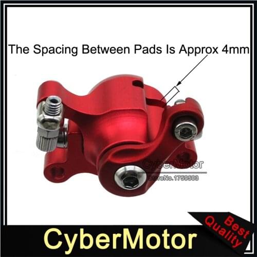 Red Left Side Brake Caliper For Chinese E-scooter Electric Scooter