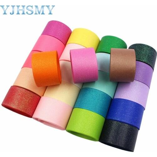 L-20609-501 1-1/2” Pure color glitter print Pattern Ribbon , 5 yards DIY handmade hair accessories Material , Bow Decoration