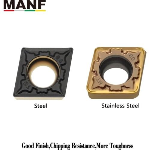 MANF Turning Tool Carbide Insert CCMT CCMT09T304 Internal Tungsten Inserts Borning Turning Inserts HSS Steel Bar Lathe Cutter