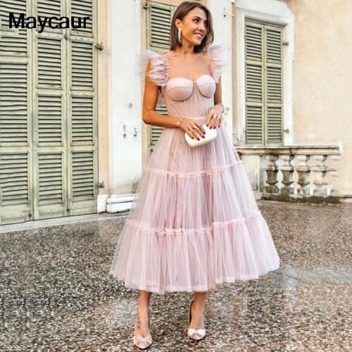 Maycaur Women's Dresses Below The Knee