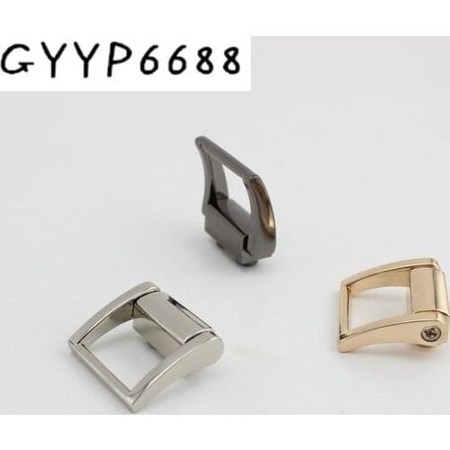 50pcs 10pcs27*25mm 4colors HIGH quality metal fitting hardware handbag/bag tassel clasp square buckle screw connector bag hanger