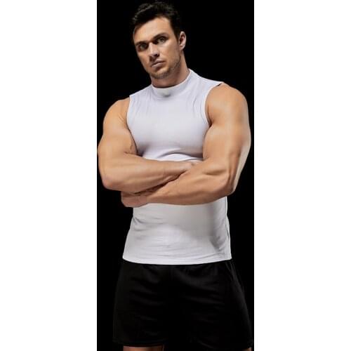Mens Sleeveless Vest Pure Color Winter Warm Shapewear Add velvet Corset Shirt Slim Heated Underwear Fitness Men Tank Tops