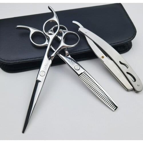 5.5 inch Professional Human Hair Scissors Hairdressing Cutting Shears Thinning Scissors Salon Hair Styling Tools barber set