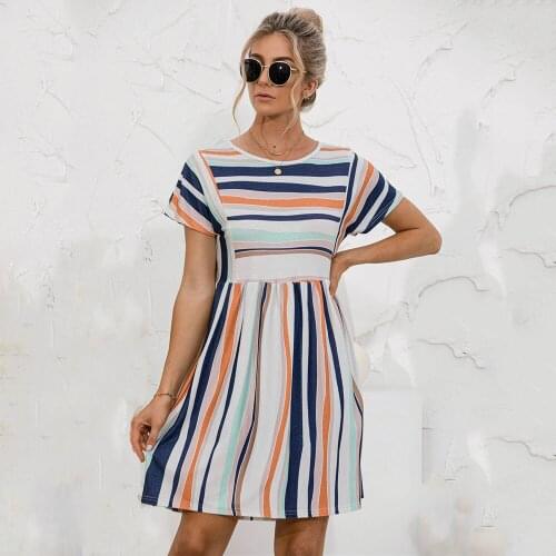 Летние платья в полоску Owner Girl China At AliExpress