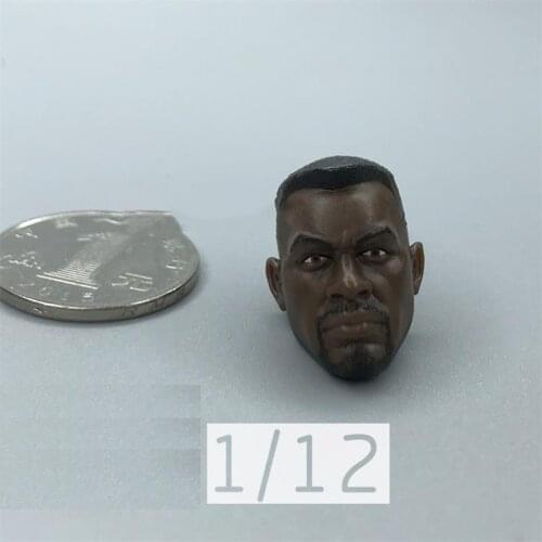 For Sale 1/12th Black Blade Warrior Calm Normal Version Head Sculpture For 6 inch Doll Figures Accessories