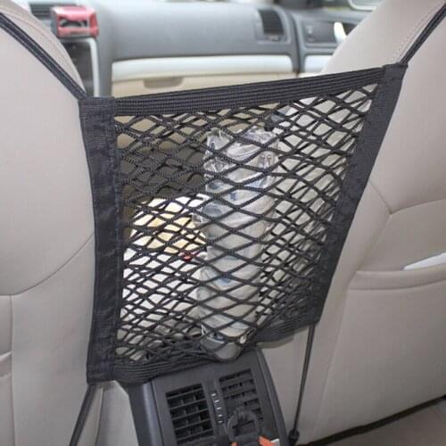 30 * 25cm car storage bag elastic mesh bag car shape for Mitsubishi ASX Outlander Lancer Evolution Pajero Eclipse Grandis FORTIS