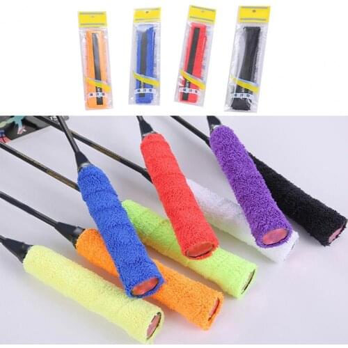1 pc Racket non-slip suction slip belt Microfiber tennis racket handle fishing rod hand glue grip Badminton racket accessories