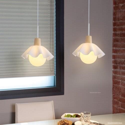 Nordic Acrylic Log Dining Bar Pendant Lights Study Bedroom Bedside Hanging Lamp Living Room Kitchen Home Decor Light Fixtures