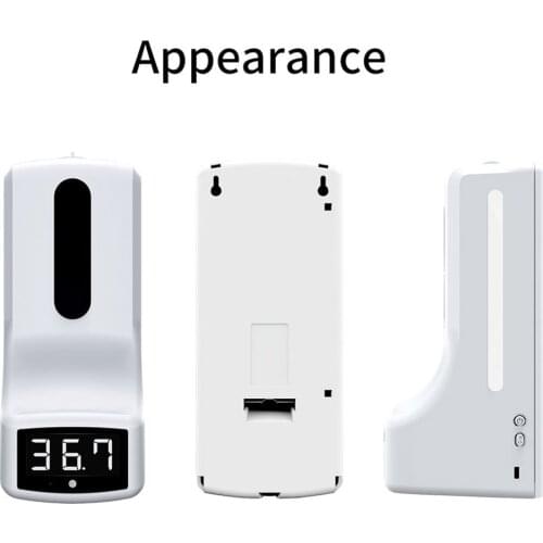 Automatic Liquid Soap Dispenser Smart Sensor Non-contact Infrared thermometer Digital hands washing Free Sanitizer machine