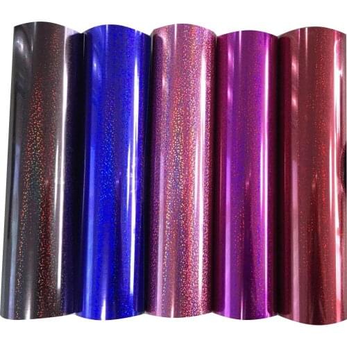 Free shipping 1 sheet 10"x20"/25cmx100cm Laser Heat Transfer Vinyl Hologram Rainbow PVC Press Tshirt Iron On HTV Printing SALE