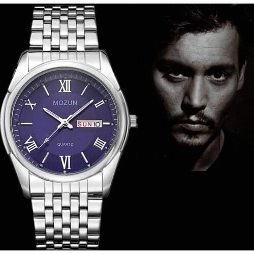 New Watch Men Fashion Dual Date Quartz Men Watches Top Brand MOZUN Wristwatch Male Reloj Hombre Orologio Uomo Relogio Masculino