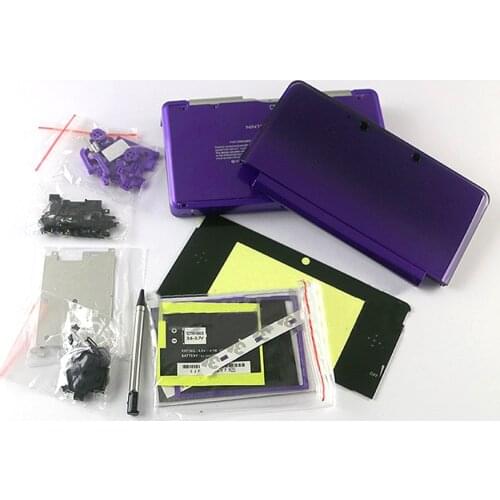 6 Colors Replacement full Housing Shell Case Cover with button screen lens sticker for Nintend 3DS Game Console