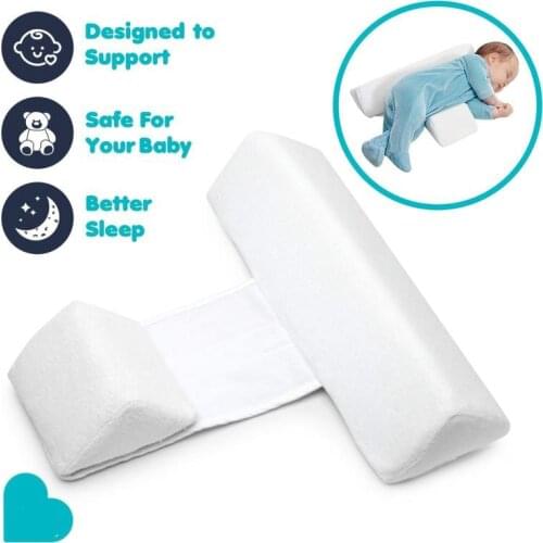 Infant Sleep Pillow Support pillow Adjustable Memory Foam Support Baby Sleep PositionerPrevent Flat Head Shape Anti Roll Pillow