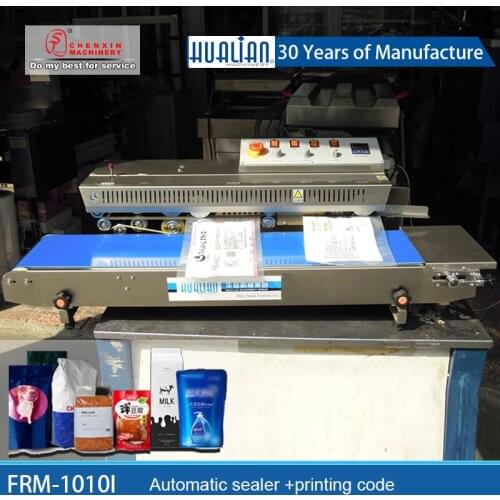 FRM-1010I hualain Continuous automatic sealing machine Plastic bag sealing machine Sealer Packing Machine PE bag Sealer