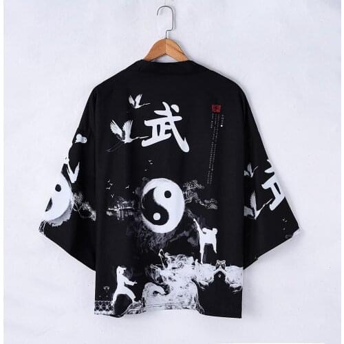Asian Style Printed Kimono Japanese Oriental Cardigan Beauty кимоно японский стиль Male Female High-quality Daily Street Wear