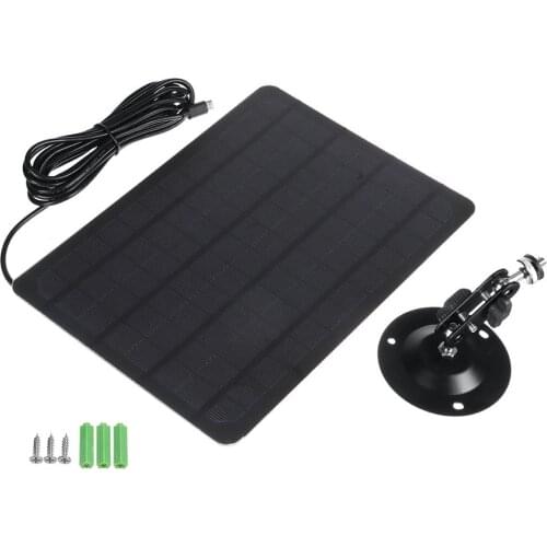3m Solar Panel Set Outdoor Travel Camera Phone Boat Portable 10w Weatherproof Micro USB Solar Panel Kit With Desktop Wall Mount