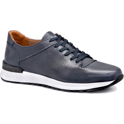 Libero Lbr 3045 Navy Blue 2021 Summer Male Elevator Shoes Real Cow Leather Bound Street Style Casual Sneakers Casual Comfortable