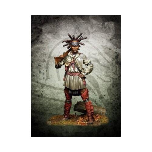 1/24 Scale Models 75MM WW2 Mohawk Warrior War II Historical Figures Resin Unpainted Model Kit Free Shipping Diorama