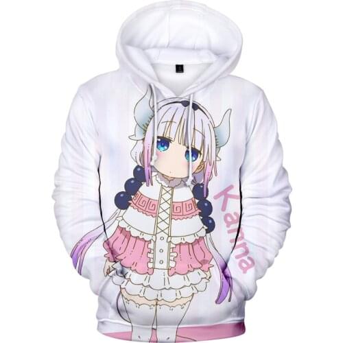 Miss Kobayashis Dragon Maid Kobayashi Toru Kanna 3D Fashion Fall Winer Suit Hoodies Sportswear Kawaii Women/Men The hooded