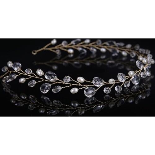 Fashion Women Tiara Hair Comb Crystal Bouquet Bridal Wedding Party Hair Accessories