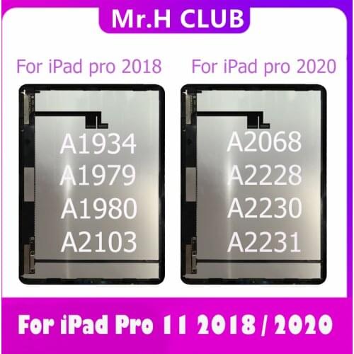 Original LCD For iPad Pro 11 pro11 2018 A1934 A1980 A1979 A2103 2020 A2068 A2228 A2230 A2231 Touch Screen LCD Display Assembly
