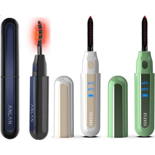 Portable Electric Eyelash Curler Qucik Long-lasting Curler Shaping Perm Heated Ironing Eyelash Curler Make up Tool Rechargeable