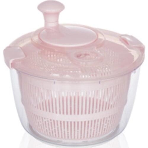 Vegetable Washer Dry Off Drain with Rotary Handle 5L Salad Spinner Vegetable Basket