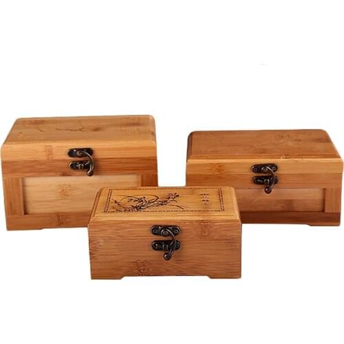 Practical Bamboo Craft Princess Korean Bamboo Jewelry Box Wooden Jewelry Storage Box Collection Box Gift Box