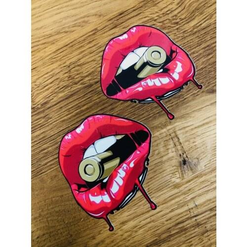 BULLET KISS LIPS Aufkleber Sticker Set Sexy Tattoo Tuning Auto V8 Se48